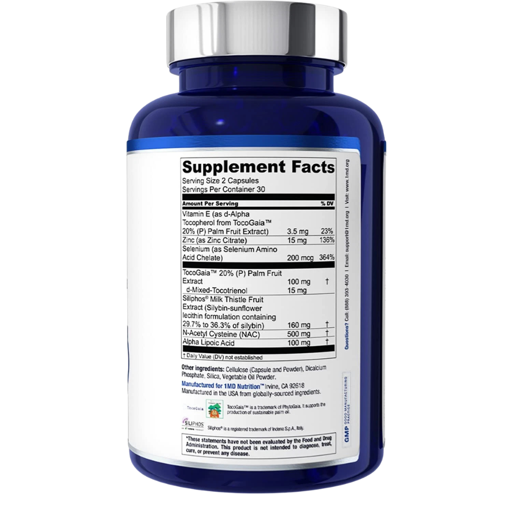 1MD Nutrition LiverMD - Liver Support Supplement | Siliphos Milk Thistle Extr...