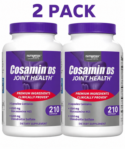 2 Pack Cosamine DS Joint Health Glucosamine & Chondroitin 210 Capsules