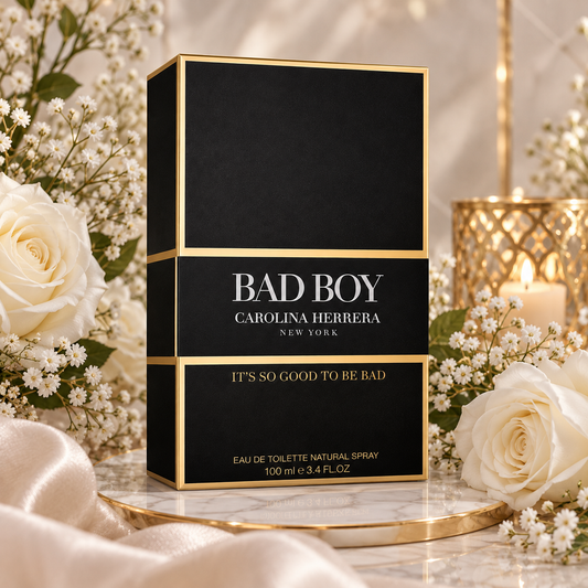 Carolina Herrera Bad Boy Eau de Toilette Cologne for Men, 3.4 oz Spray
