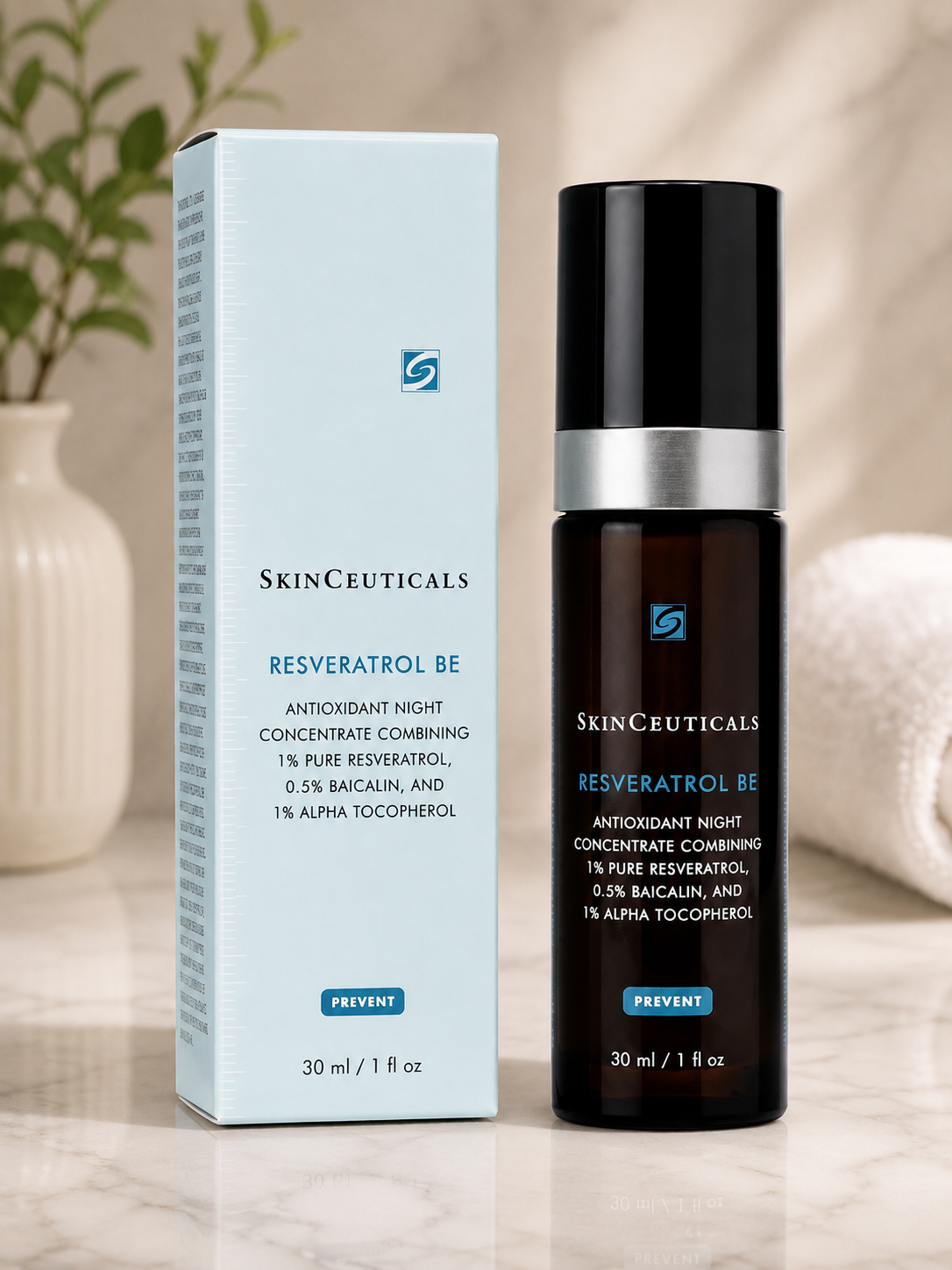 SkinCeuticals Resveratrol BE Night Serum 1oz 30ml
