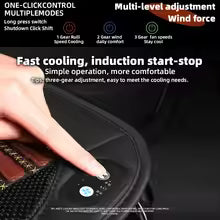 12V/24V Car Bamboo Cooling Seat Cover With 2 Fan 12V Summer Bamboo Fast Ventilated Seat Pad Cushion Backrest & Cushion Optional
