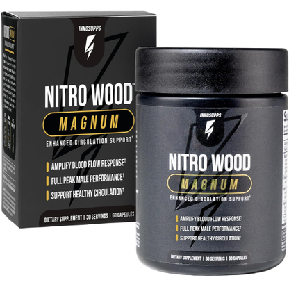 Nitric Oxide Booster Supplement for Blood Flow, Circulation, Stamina & Men’s Performance | Beet Root & Citrulline Formula Capsules (60 Count / 30 Servings)