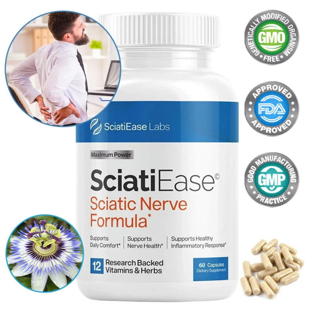 SciatiEase Labs Ease Sciatic Nerve Formula 120 Capsules