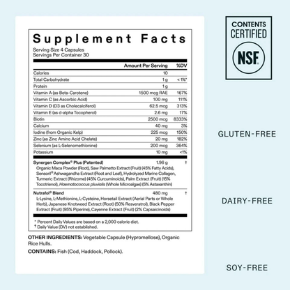 Nutrafol Women's Balance Hair Growth Supplement 120 Count,