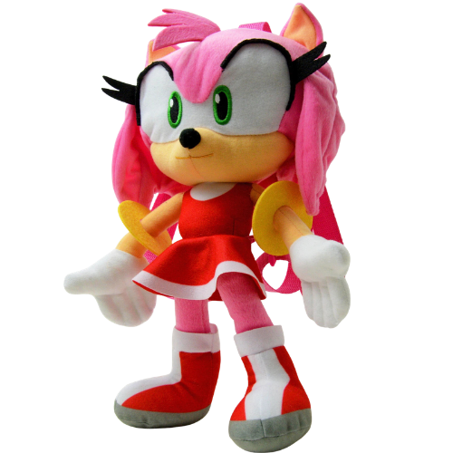 Sonic The Hedgehog Amy Rose in Red Dress Plush Stuffed Animal