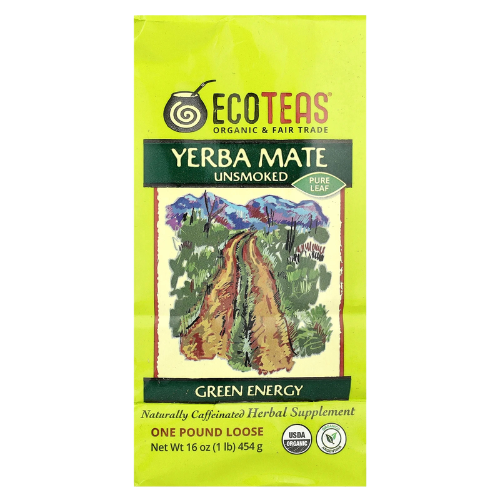 Loose Yerba Mate, Green Energy, Unsmoked, 16 oz (454 g)