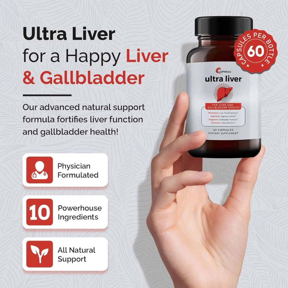 Advanced Liver & Gallbladder Support Supplement for Healthy Detox Function | Herbal Wellness Formula Capsules