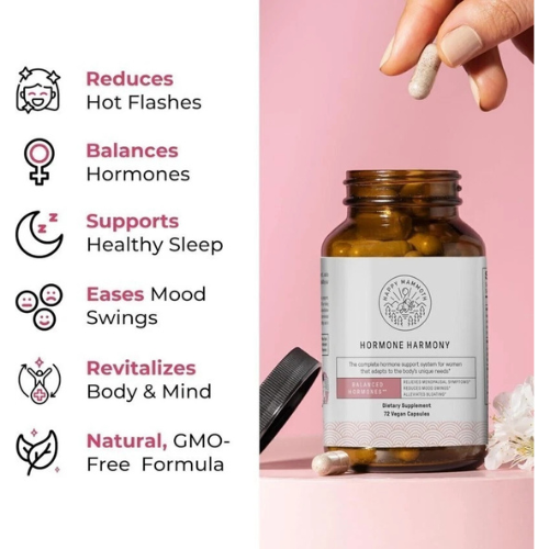 Women’s Hormone Balance Support Supplement for Mood, Energy & Daily Wellness | Natural Herbal Formula Capsules