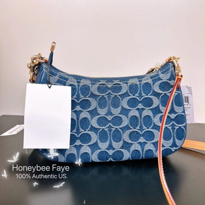 NWT Coach Teri Shoulder Bag In Signature Denim CAF82/CAK35