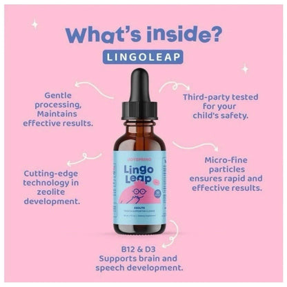Lingo Leap Children's Drops - Zeolite Detox for Speech Delays Therapy 30ml