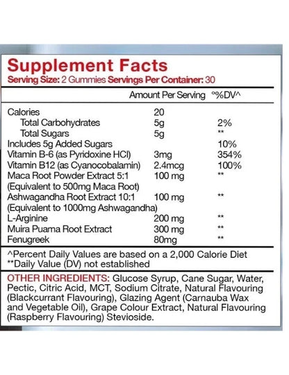 Stallion X , 60 Gummies, Supports performance, Max Serving , Boost Stamina.