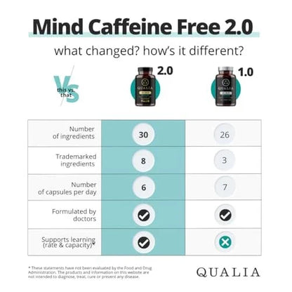 Caffeine-Free Brain Support Supplement for Focus, Memory & Cognitive Performance | Advanced Nootropic Formula for Mental Clarity & Long-Term Brain Health
